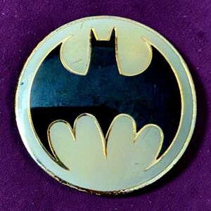 Batman Gold Metal Pin - Gold & Black Details